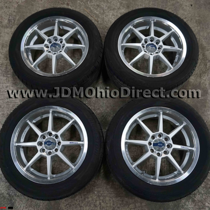 JDM 5Zigen 5ZR 15 Wheel and Tire Set